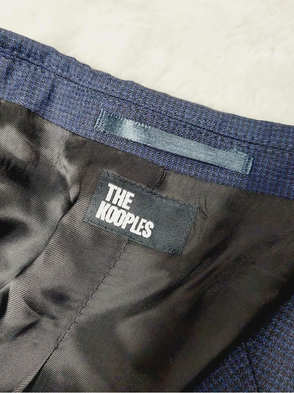 NWT The Kooples Blazer Mens 50 Blue Wool Two Button Tailored Business P5227